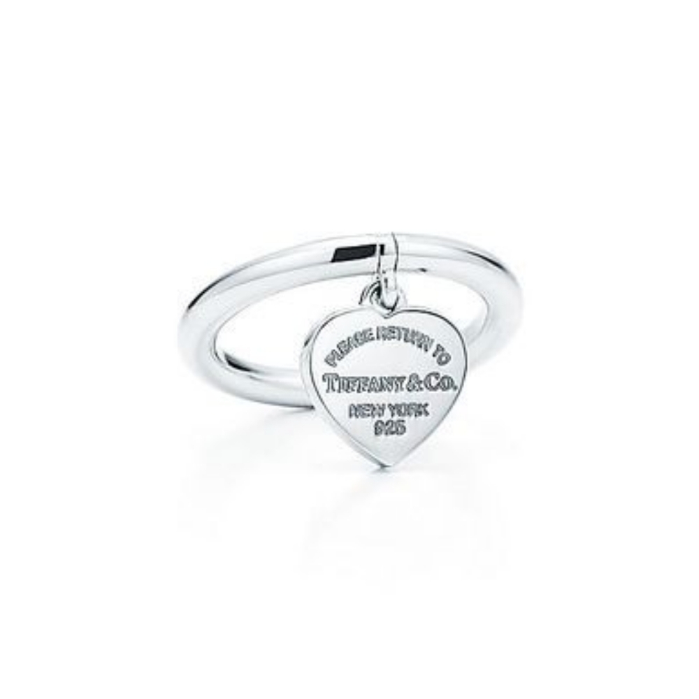 Tiffany & Co return to tiffany ring sterling silver Size 8.5 EUC 100% authentic